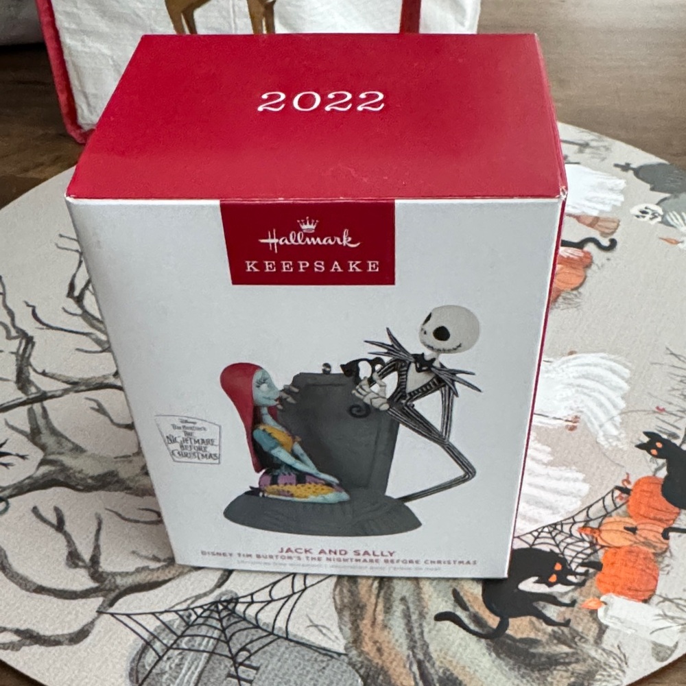 Hallmark Keepsake Red and White Jack and Sally Figurine